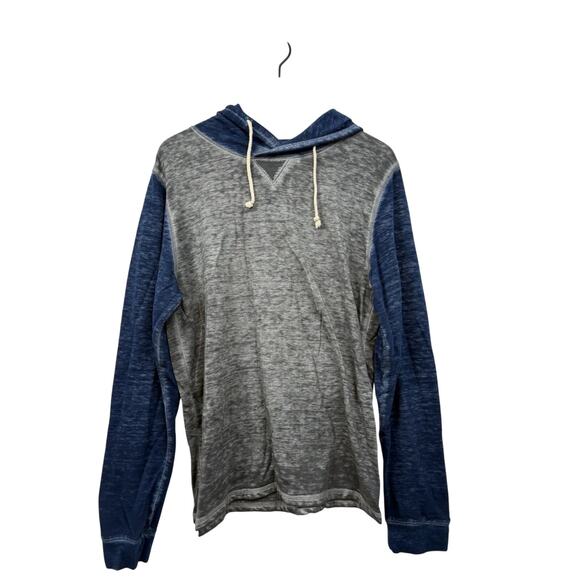 Threads‎ 4 Thought Sustainable Apparel Men Blue Hoodie Size XL Lightweight #174 - Picture 1 of 16